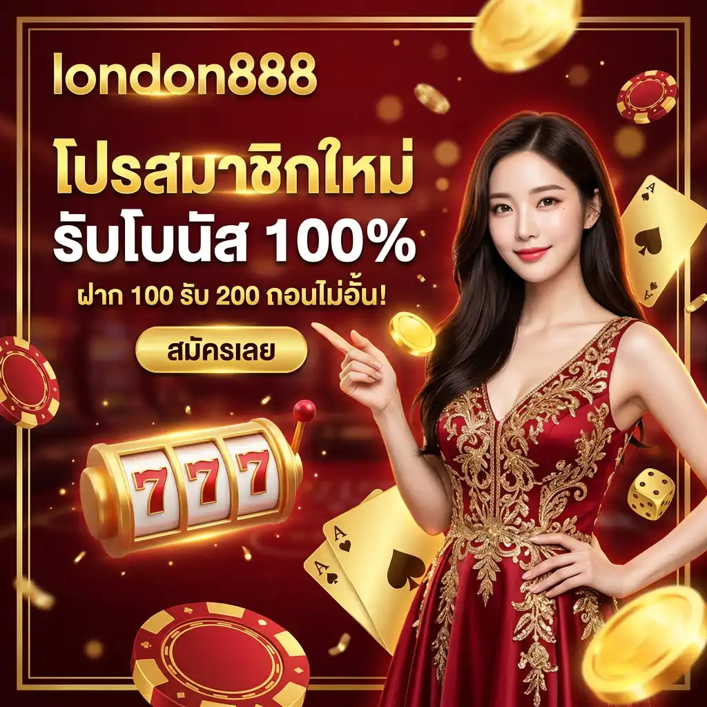 โปรโมชั่น สมาชิกใหม่ รับโบนัส 100% ฝาก 100 รับ 200